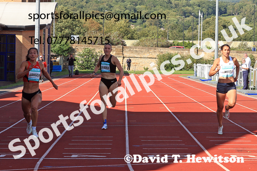 Heptathlon 200 metres, 2025 EAP International Combined Events, Hexham, Northumberland.  Photo: David T. Hewitson/Sports for All Pics